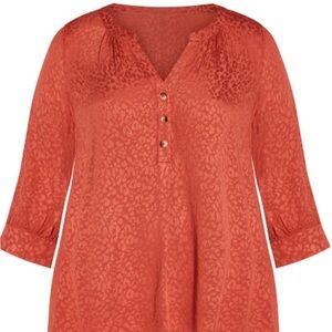 Women's Blouse with subtle cheetah print